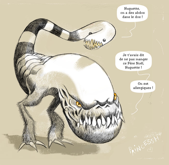 Huguette & Huguette Monsters, by PrincessH sur iPad et Procreate